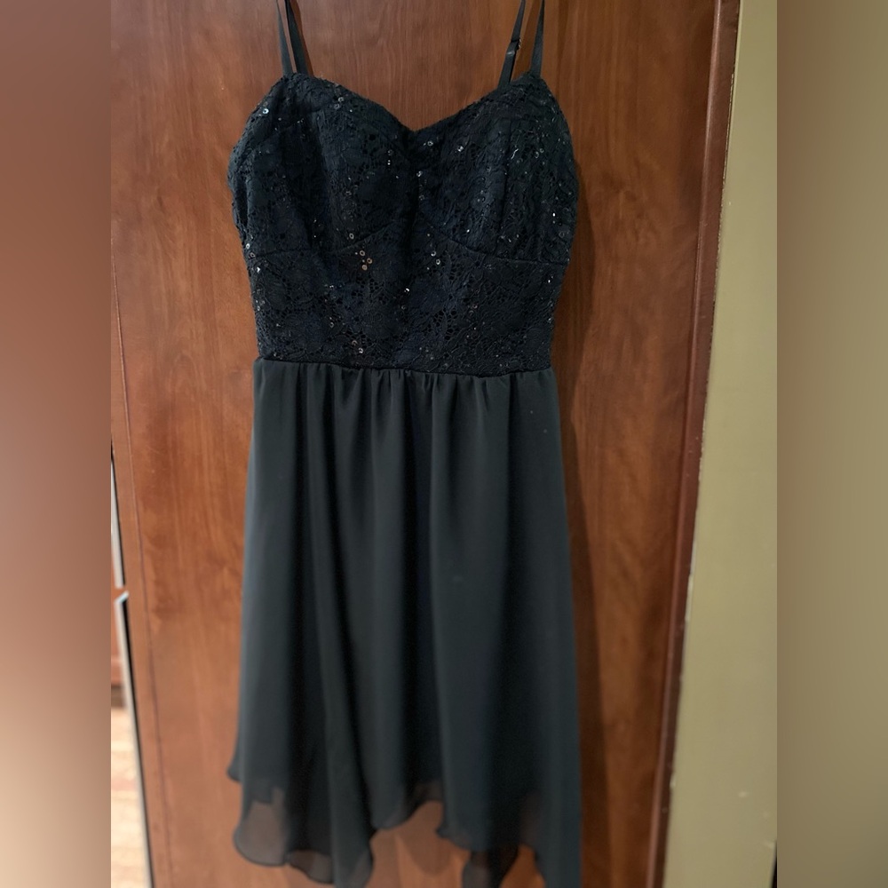 Lily Rose Black Mini Dress